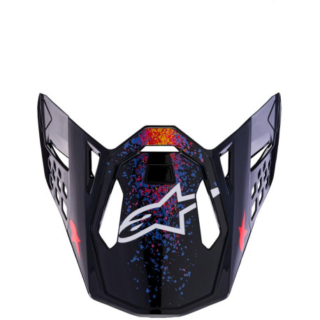 Kšilt pro přilby SUPERTECH S-M10 limitovaná edice BLACK HOLE, ALPINESTARS (černá/multicolor, verze ECE22.06) 2026