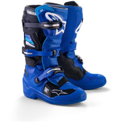 Boty TECH 7 S YAMAHA kolekce, ALPINESTARS, dětské (modrá/bílá/černá) 2026
