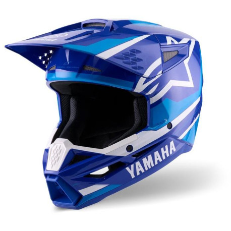 Přilba S-M3 YAMAHA kolekce, ALPINESTARS (modrá/bílá) 2026