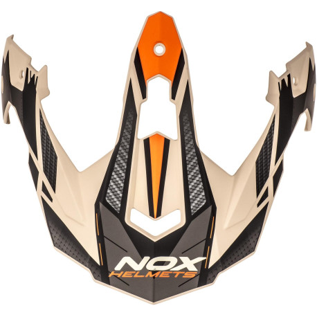 Kšilt pro přilby N312 TRACK, NOX (písková matná,oranžová)