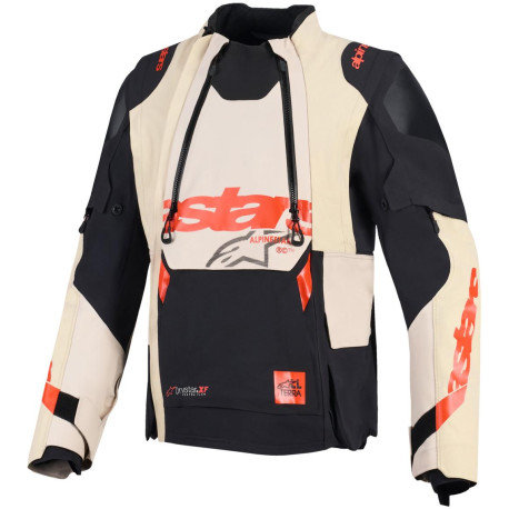 Bunda HALO PRO DRYSTAR XF, ALPINESTARS (krémová/černá/červená) 2026