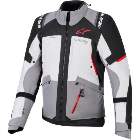 Bunda ANDES V4 DRYSTAR, ALPINESTARS (tmavě šedá/světle šedá/černá/červená) 2026