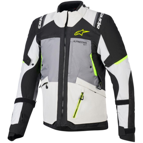 Bunda ANDES V4 DRYSTAR, ALPINESTARS (tmavě šedá/světle šedá/černá/žlutá fluo) 2026