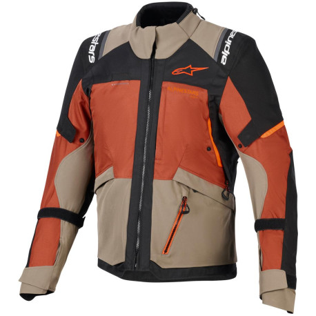 Bunda ANDES V4 DRYSTAR, ALPINESTARS (světle hnědá/tmavě oranžová/černá) 2026