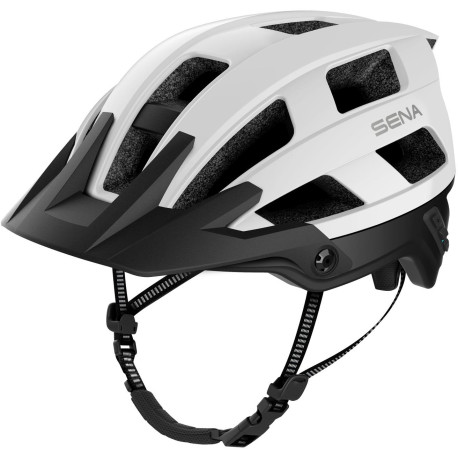 Cyklo přilba s headsetem M1 EVO, SENA (matná bílá)