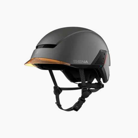 Cyklo přilba s headsetem U1, SENA (tmavě šedá)