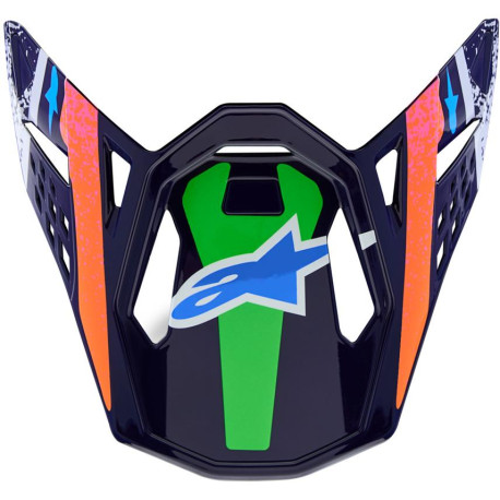 Kšilt pro přilby SUPERTECH S-M10 limitovaná edice RECORDS, ALPINESTARS (šedá/multikolor) 2026
