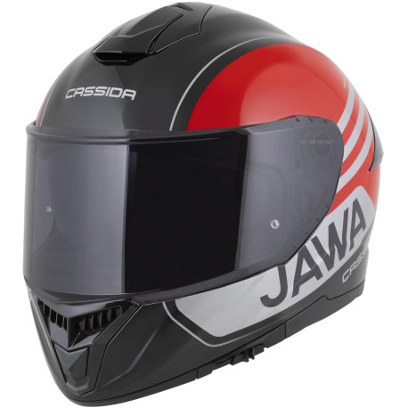 Přilba Integral GT 2.1 Jawa Sport, CASSIDA (černá/červená perleť/stříbrná)