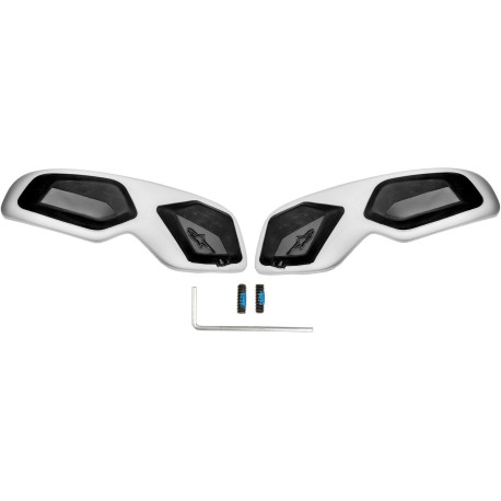 Slidery špičky pro boty SMX-6 V2, ALPINESTARS (černá/bílá, plast, pár)