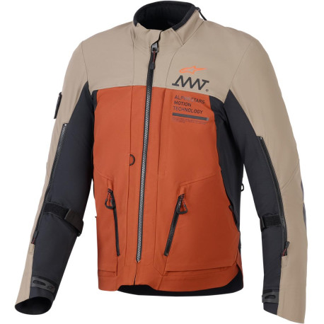 Bunda AMT-8 STRETCH DRYSTAR XF, ALPINESTARS (hnědá/oranžová/černá) 2026