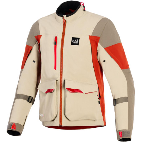 Bunda MAXDURA DRYSTAR XF, ALPINESTARS (hnědá/oranžová) 2026