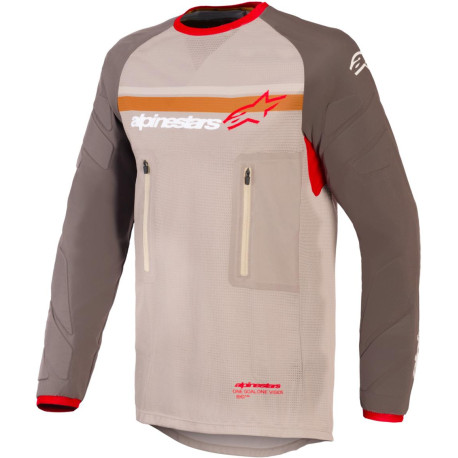 Dres MAXDURA DUAL, ALPINESTARS (hnědá/oranžová) 2026