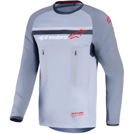 Dres MAXDURA DUAL, ALPINESTARS (světle šedá/tmavě šedá/oranžová) 2026