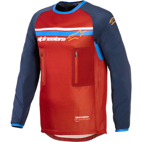 Dres MAXDURA DUAL, ALPINESTARS (oranžová/tmavě modrá) 2026