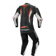Jednodílná kombinéza GP TECH V5, ALPINESTARS (černá/bílá/červená fluo) 2026