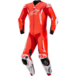 Jednodílná kombinéza GP TECH V5, ALPINESTARS (červená fluo/červená/bílá) 2026