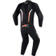 Jednodílná kombinéza GP FORCE V2, ALPINESTARS (černá/bílá/červená fluo) 2026