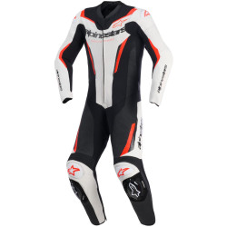 Jednodílná kombinéza GP FORCE V2, ALPINESTARS (bílá/černá/červená fluo) 2026