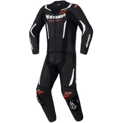 Dvoudílná kombinéza GP FORCE V2, ALPINESTARS (černá/bílá/červená fluo) 2026