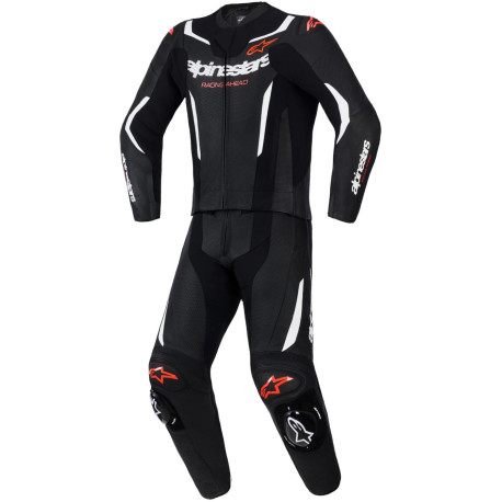 Dvoudílná kombinéza GP FORCE V2, ALPINESTARS (černá/bílá/červená fluo) 2026