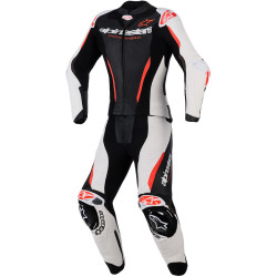 Dvoudílná kombinéza STELLA GP-R7, ALPINESTARS, dámské (černá/bílá/červená fluo) 2026
