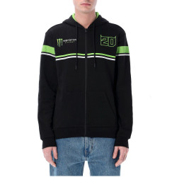 Mikina na zip Fabio QUARTARARO - MONSTER ENERGY (černá,zelená)