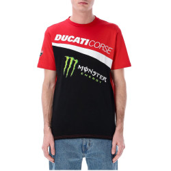 Triko DUCATI CORSE - MONSTER ENERGY (černá, červená)