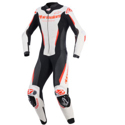 Jednodílná kombinéza STELLA GP-R7, ALPINESTARS, dámské (bílá/červená fluo/černá) 2026
