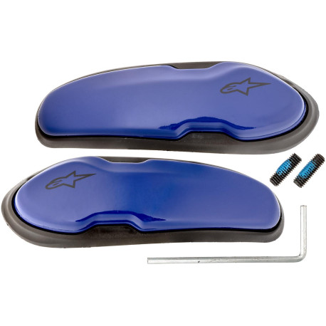Slidery špičky pro boty Supertech R/SMX PLUS/SMX-6/SMX S a SMX-1 R, ALPINESTARS (modrá, plast, pár)