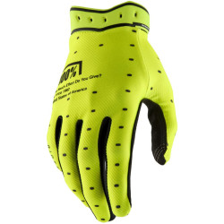 Rukavice RIDEFIT, 100% - USA (fluo žlutá)