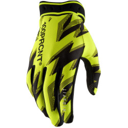 Rukavice RIDEFIT, 100% - USA (fluo žlutá/černá)