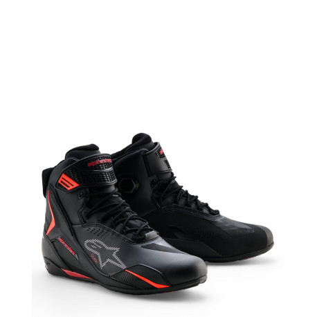 Boty FASTER-4 DRYSTAR, ALPINESTARS (černá/červená fluo) 2026