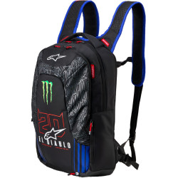 Batoh CITY HUNTER V2 FQ20 MONSTER kolekce, ALPINESTARS (černá/červená fluo/modrá/zelená, objem 22 l) 2026