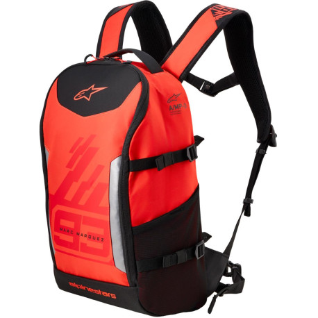 Batoh AMP-3 MM93 kolekce, ALPINESTARS (červená fluo/červená/černá, objem 17 l) 2026