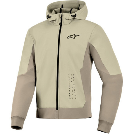 Bunda RADIUM TECH HOODIE, ALPINESTARS (písková/hnědá) 2026