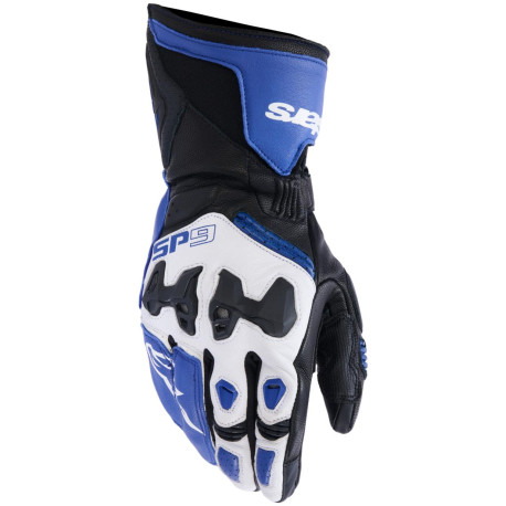 Rukavice SP-9, ALPINESTARS (modrá/bílá/černá) 2026