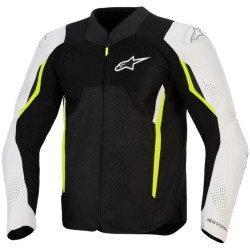 Bunda AST V3 AIR, ALPINESTARS (bílá/žlutá fluo/černá) 2026