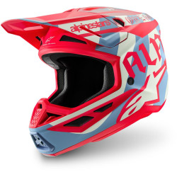 Přilba SUPERTECH S-M7 limitovaná edice BEAST COAST, ALPINESTARS (šedá/černá/oranžová) 2026