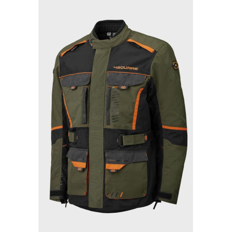 Enduro bunda TRAILER CRAFT, 4SQUARE - pánská (khaki,oranžová) 2026