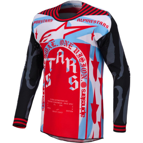 Dres TECHSTAR limitovaná edice BEAST COAST, ALPINESTARS (šedá/černá/oranžová) 2026