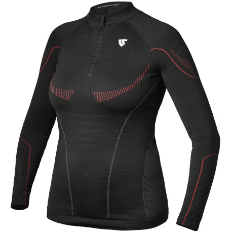 Termotriko s dlouhým rukávem Hero Long sleeve ZIP - warm, UNDER SHIELD, dámské (černá)