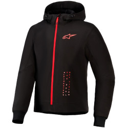 Bunda RADIUM TECH HOODIE, ALPINESTARS (černá/červená) 2026