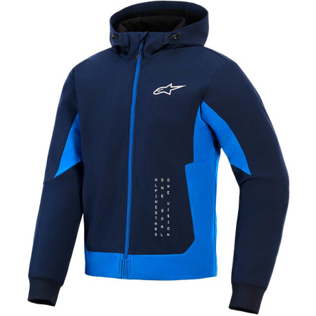 Bunda RADIUM TECH HOODIE, ALPINESTARS (tmavě modrá/modrá) 2026