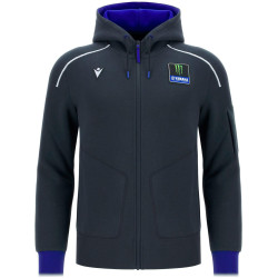 Mikina na zip s kapucí TRAVEL, Monster Energy Yamaha (antracit)