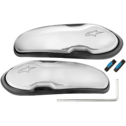 Slidery špičky pro boty Supertech R/SMX PLUS/SMX-6/SMX S a SMX-1 R, ALPINESTARS (bílá, slitina hliníku/plast, pár)