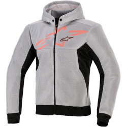 Bunda CHROME SUPERAIRFLOW, ALPINESTARS (černá/světle šedá/červená fluo) 2026