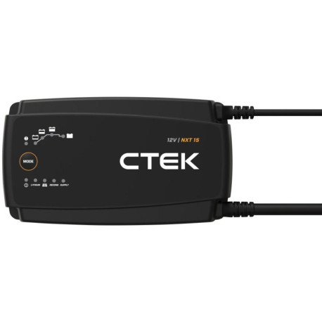 Nabíječka CTEK NXT 15 EU pro olověné a lithiové baterie 12 V, 15A, 30 - 240Ah / 360Ah
