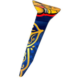 Aerodynamický spoiler pro přilby SUPERTECH R10 MARTHAINATOR standardní profil, ALPINESTARS (modrá perleť/zlatá/červená)
