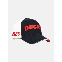 Kšiltovka DUCATI edice 100 let výročí značky (bílá,černá)