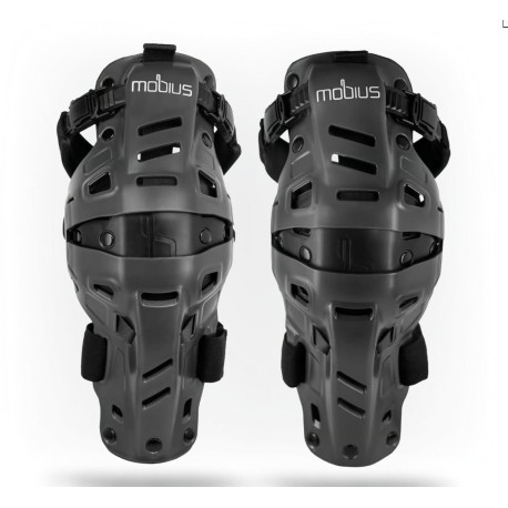 Kolenní ortézy X8H HYBRID sada L/P, MOBIUS - USA (šedá/černá)